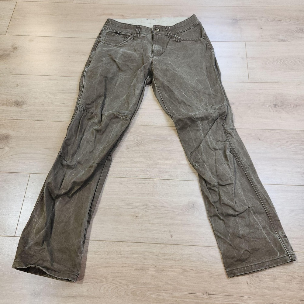 Kuhl Rydr Pants Mens 30x30 Brown Canvas Workwear Outdoor Hiking Trail 5016